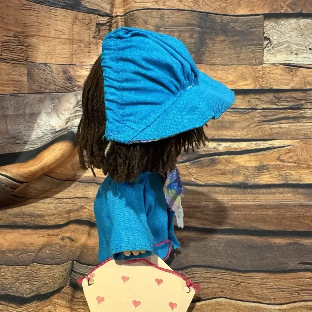 Vtg 1988 Precious Moments Hi Babies Doll Blue Outfit Kite Enesco Collection 5